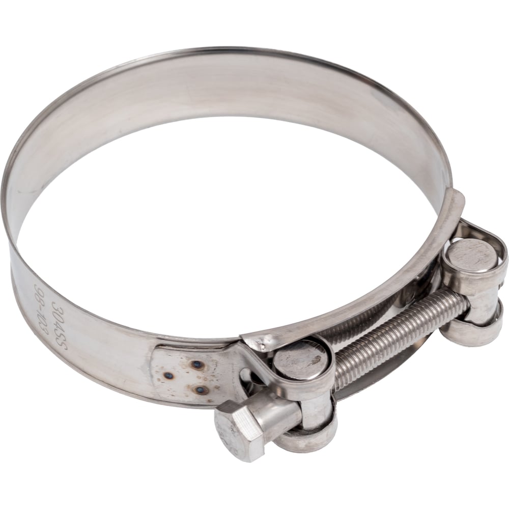 Изображение товара Усиленный хомут TITAN LOCK 98-103 мм нержавеющая сталь AISI 304