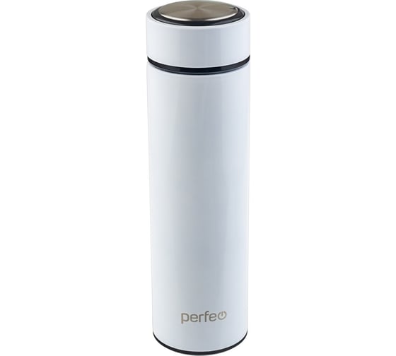Изображение товара Термос для напитков Perfeo с ситечком, 0,45 л, белый 30016011