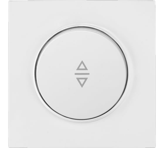 Изображение товара Перекрестный выключатель Bylectrica 1-клавишный, скрытая установка, серия ПРОВАНС квадрат, белый С6/2 10-2362