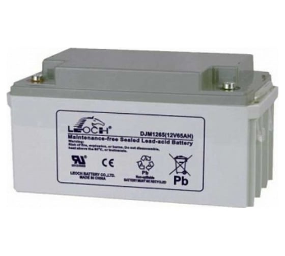 Изображение товара Аккумулятор для ИБП Leoch DJM1265 12В, 65 Ач УТ-00000572