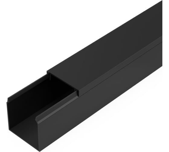 Изображение товара Кабель-канал Промрукав черный 2-й замок в п/э 25x25 2м PR03.0213