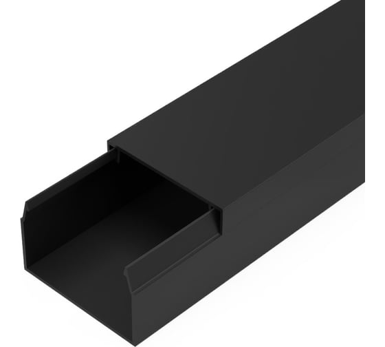 Изображение товара Кабель-канал Промрукав черный 2-й замок в п/э 40x25 2м PR03.0215