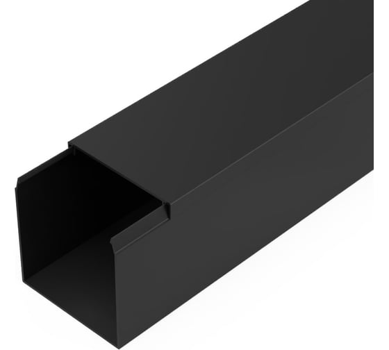 Изображение товара Кабель-канал Промрукав черный 2-й замок в п/э 60x60 2м PR03.0218