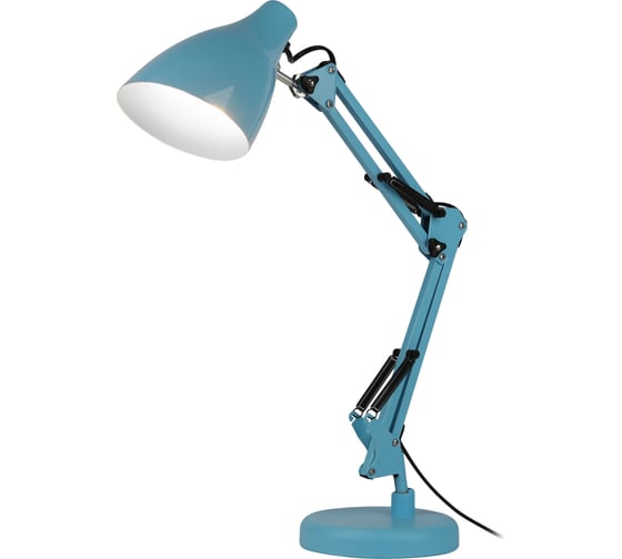 Изображение товара Настольный светильник ЭРА N-123-E27-40W-LBU Е27 с основанием, голубой Б0052755
