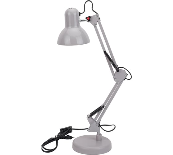 Изображение товара Настольный светильник ЭРА N-214-E27-40W-GY Е27 с основанием, серый Б0052762