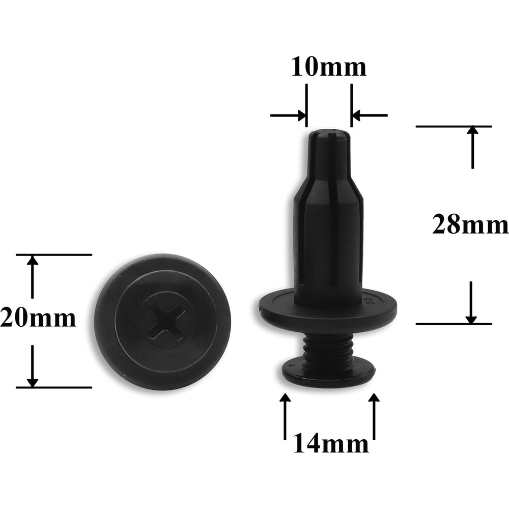 Изображение товара Автокрепеж для Acura/Daewoo/GM/Honda 10 шт 91502SP0003, 94530624, 0940909303 Крепавто 0358