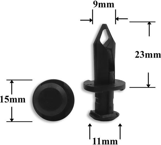 Изображение товара Автокрепеж для Ford/GM 10 шт 21075686, 11561878, F3LY14570B КрепАвто 0350