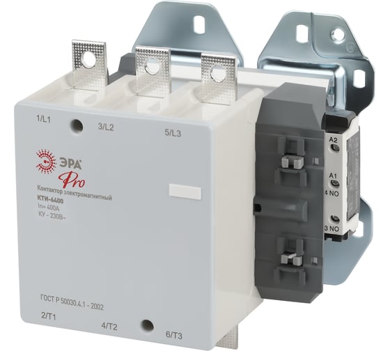 Изображение товара Контактор ЭРА КТИ6400 PRO KKT6040023010E 400А 230В/АС3 Б0054932