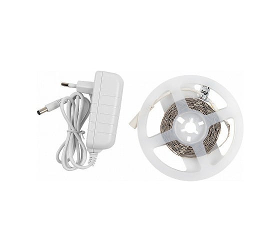 Изображение товара Лента светодиодная General Lighting Systems GLS-5050-30-7.2-12-IP20-PRO-6-3-KIT, 3 метра с адаптером, 7,2Вт/м, 12В, SMD5050, 10 мм, 30 диодов/м, 12 Лм/чип, IP20, 6500К - холодный белый 502021