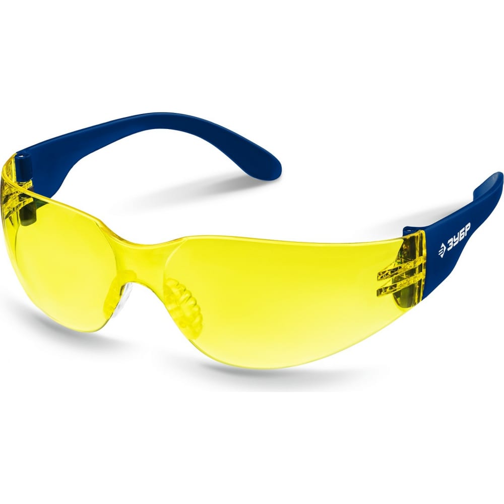 Облегченные защитные очки ЗУБР, цвет синий
