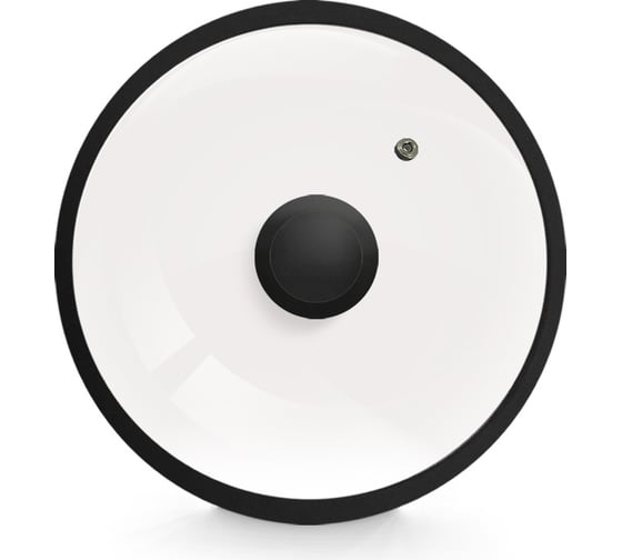 Изображение товара Стеклянная крышка Ladina силиконовый обод, пароотвод, силиконовая ручка, Д 22 см 90022