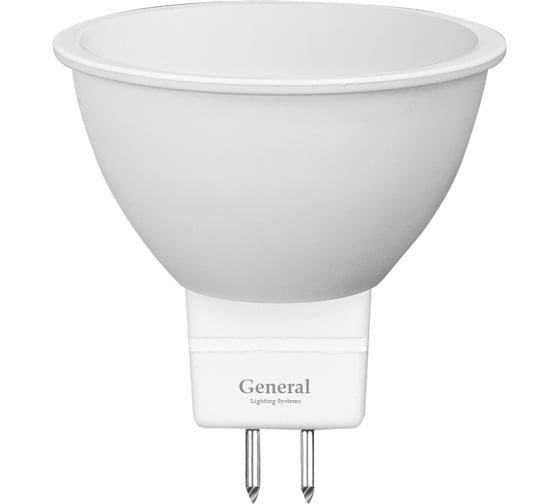 Изображение товара Светодиодная лампа General Lighting Systems General Стандарт GLDEN-MR16-15-230-GU5.3-4500,, GU-5.3, 4500 К 661071