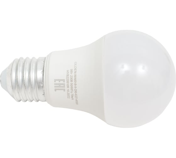 Изображение товара Светодиодная лампа General Lighting Systems GLDEN-WA60-B-9-230-E27-4000 660149
