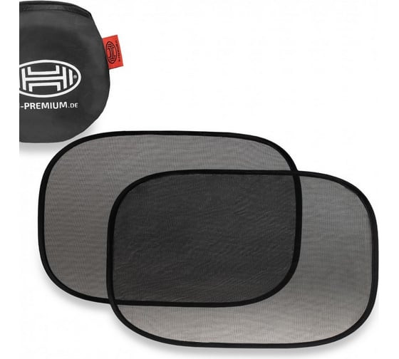 Изображение товара Солнцезащитная самоклеяшаяся шторка премиум-класса Heyner 80x44 см, комплект 2 шт. 512380