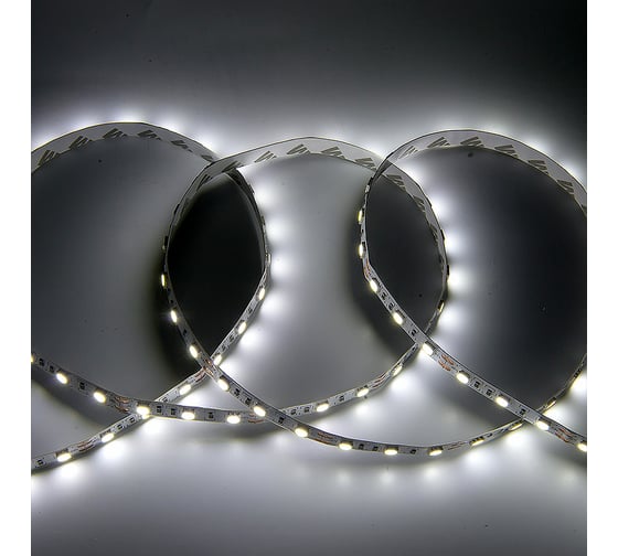 Изображение товара Светодиодная лента General Lighting Systems 5 м, 14,4Вт/м, 12В, SMD5050, 10мм, IP20, 6500К, холодный белый GLS-5050-60-14.4-12-IP20-6 503470