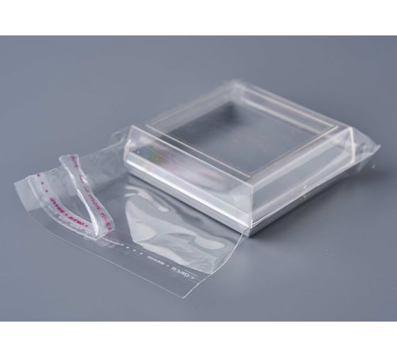 Изображение товара Пакет PACK INNOVATION БОПП с клеевым клапаном, 10x10+4 см, 20 мкм, 1000 шт IP00BOРР1010.20-10