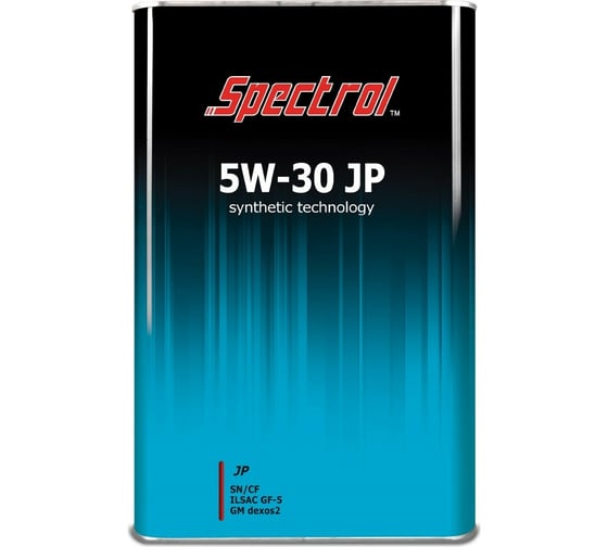 Изображение товара Моторное синтетическое масло Spectrol JP 5W-30, 4 л 9530