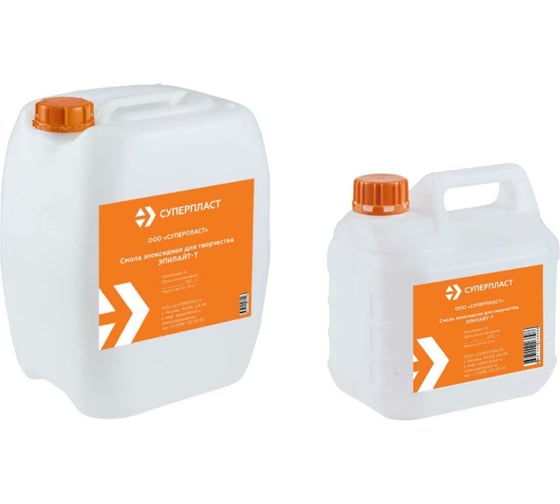 Изображение товара Эпоксидная смола для творчества Суперпласт Эпилайт Т для тонких заливок 15 кг 4687202268986