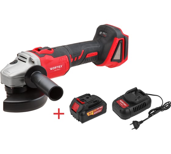 Изображение товара Угловая аккумуляторная шлифмашина WORTEX CAG 1812 E ALL1 1BCAG001A29