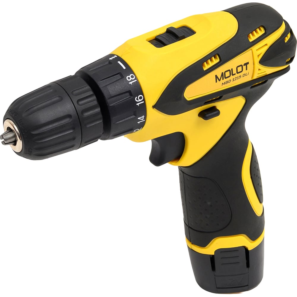 Изображение товара Аккумуляторная дрель-шуруповерт MOLOT MBD 1215 DLI