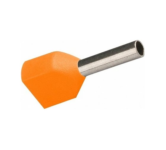 Изображение товара Наконечник-гильза НГИ2 General Lighting Systems GNGI-E2-2x0.5-8 оранжевый с напылением 475762