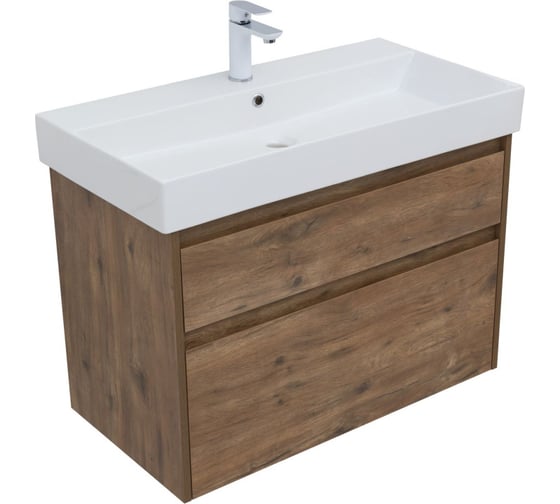 Изображение товара Тумба Aquanet Nova Lite 85 2 ящика (SLIM SYNERGY) дуб рустикальный (249954) 00249954