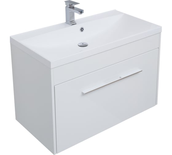 Изображение товара Тумба Aquanet Августа 90 белый (ручка хром) (274019) 00274019