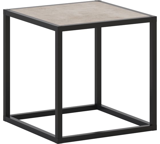 Изображение товара Стеллаж НАЙДИ 1, 400x400x400 мм, черный муар, ЛДСП дуб сонома LS1-553025