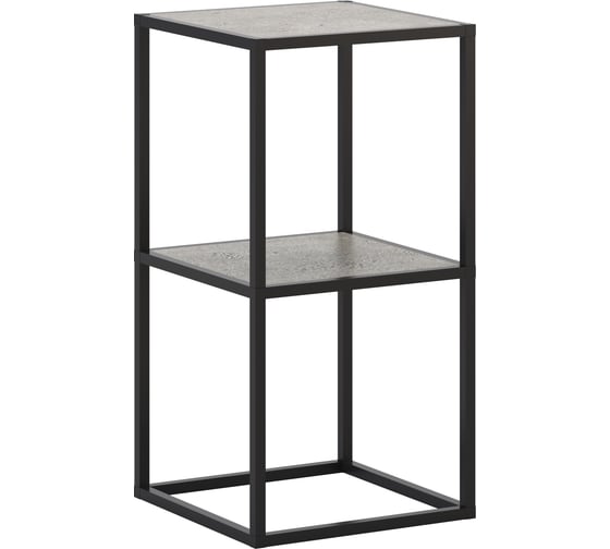 Изображение товара Стеллаж НАЙДИ 2, 400x400x782 мм, черный муар, ЛДСП метрополитан грей LS2-5502