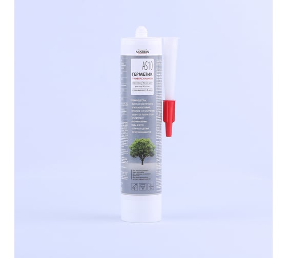 Изображение товара Универсальный строительный герметик SENBION AS-10 (акриловый; белый; 310 мл) SB191/310-Бел