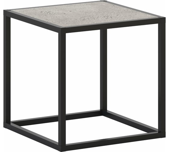 Изображение товара Стеллаж НАЙДИ 1, 400x400x400 мм, черный муар, ЛДСП метрополитан грей LS1-5502