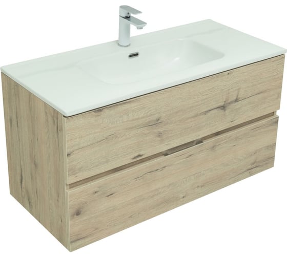 Изображение товара Тумба Aquanet Алвита new 100 дуб веллингтон белый (277521) 00277521