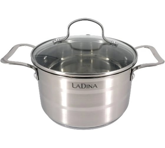 Изображение товара Кастрюля Ladina NELLY из нержавеющей стали, 18 см, 2.5 л 69018