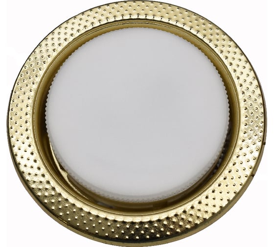 Изображение товара Встраиваемый светильник General Lighting Systems без подсветки GX53, 107х38мм, аверс, золото, IP20 GCL-GX53-H38-G 661214