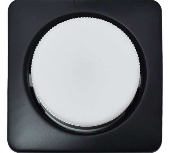 Изображение товара Встраиваемый светильник General Lighting Systems без подсветки GX53, 107х38мм, квадрат объемный, черный, IP20 GCL-GX53-H38-MA-BLACK 661302