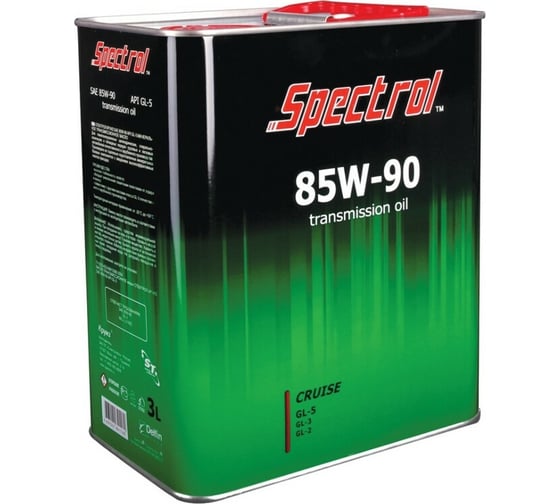 Изображение товара Минеральное трансмиссионное масло Spectrol CRUISE 85W-90 GL-5, 3 л 9550
