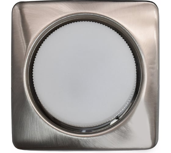 Изображение товара Встраиваемый светильник General Lighting Systems без подсветки GX53, 107х38мм, квадрат объемный, сатин-никель, IP20 GCL-GX53-H38-SN 661202