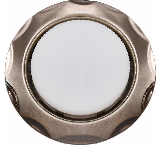 Изображение товара Встраиваемый светильник General Lighting Systems без подсветки GX53, 120х38мм, звезда объемная, сатин-никель, IP20 GCL-GX53-H38-SN 661211