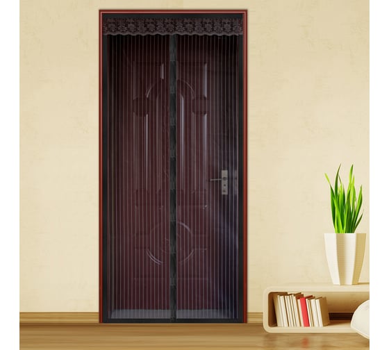 Изображение товара Москитная сетка на магнитах FEONA 1x2.1 м, черная 034-4051 224825