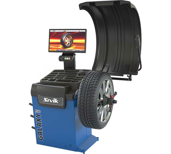 Изображение товара Станок для балансировки колес Sivik АТС новый, синий RAL5017 2000008254021
