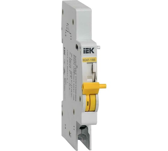 Изображение товара Контакт состояния IEK КС47-150 на DIN-рейку для ВА47-150 MVA50D-KS-1