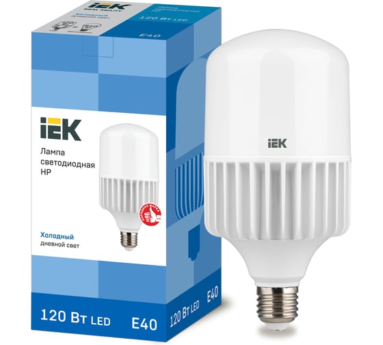 Изображение товара Лампа IEK LED HP 120Вт 230В 6500К E40 LLE-HP-120-230-65-E40