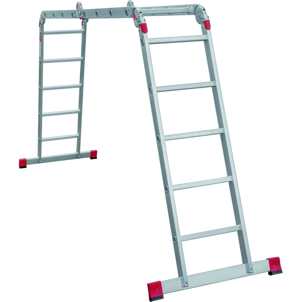 Профессиональная алюминиевая лестница-трансформер Новая Высота четырехсекционная лестница трансформер новая высота