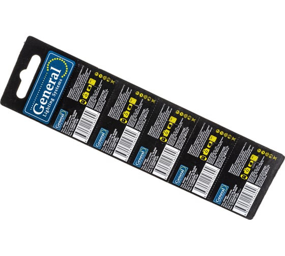 Изображение товара Батарейка General Lighting Systems GBAT-LR44 (AG13) кнопочная щелочная 800582