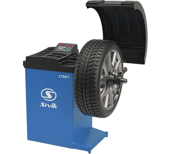 Изображение товара Станок для балансировки колес Sivik СБМК-60 Э АТС синий RAL5017 2000007943049