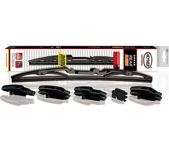 Изображение товара Щетки с/о Heyner 10"/25 см REAR CLASSIC задняя, 5 адаптеров, 1030