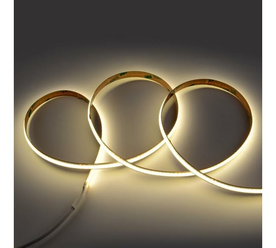 Изображение товара Лента светодиодная GLS-COB-320-8-24-IP20-4 24В 8Вт/м 320диодов/м 900Лм/м IP20 4500К-нейтрально-белый 5м General Lighting Systems 502911