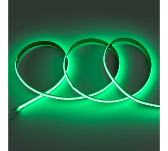 Изображение товара Лента светодиодная General Lighting Systems GLS-COB-320-8-24-IP20-G, 5 метров, 8Вт/м, 24В, 8мм, 320 диодов/м, 900Лм/м, IP20, зеленый 502411