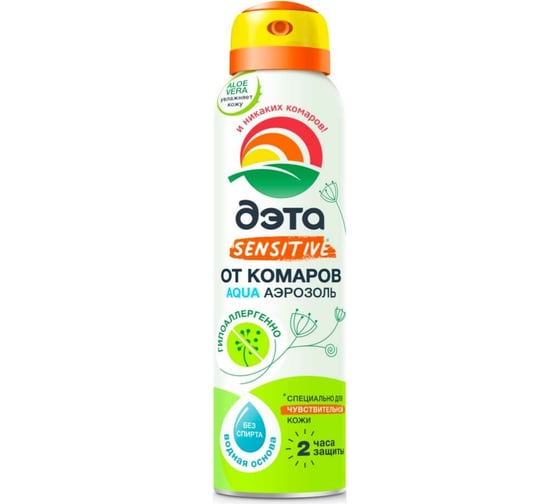 Изображение товара Аэрозоль от комаров для чувствительной кожи ДЭТА АКВА 150 мл 66708908