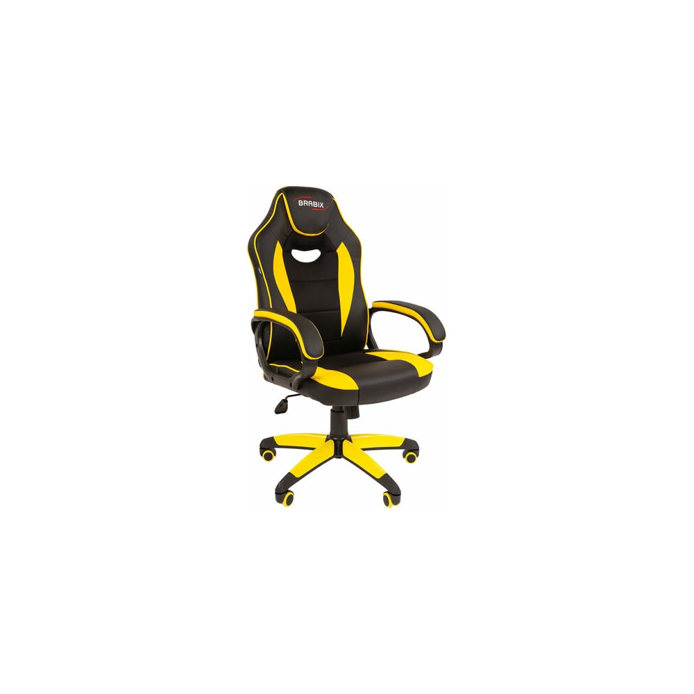Компьютерное кресло BRABIX кресло компьютерное brabix shark gm 203 экокожа черное желтое 532514